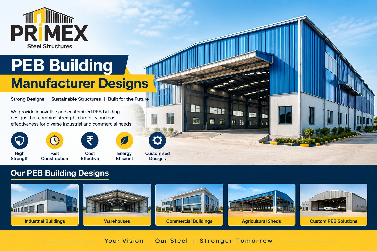 PEB Building Manufacturer Designs
