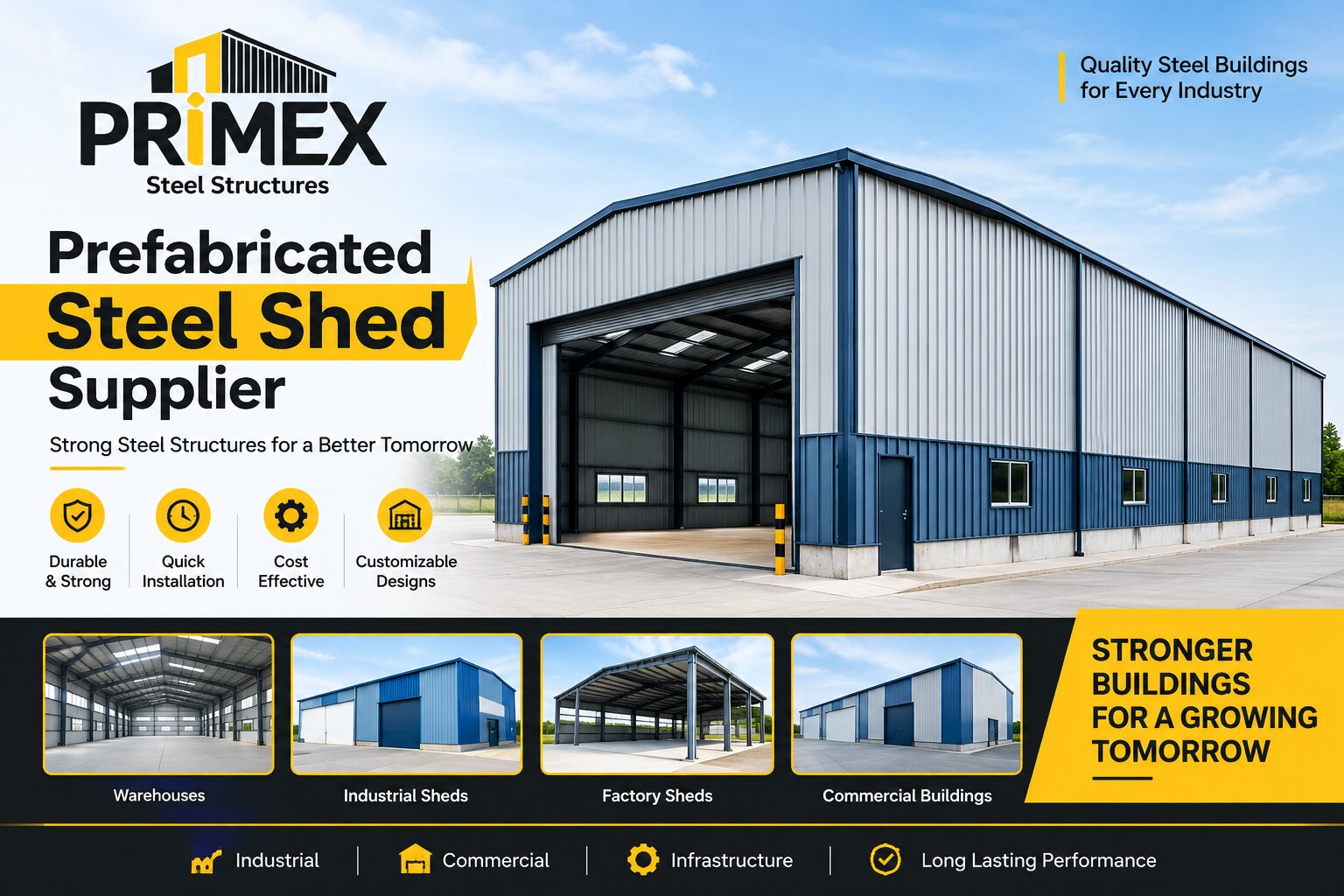 Prefabricated Steel Shed Supplier